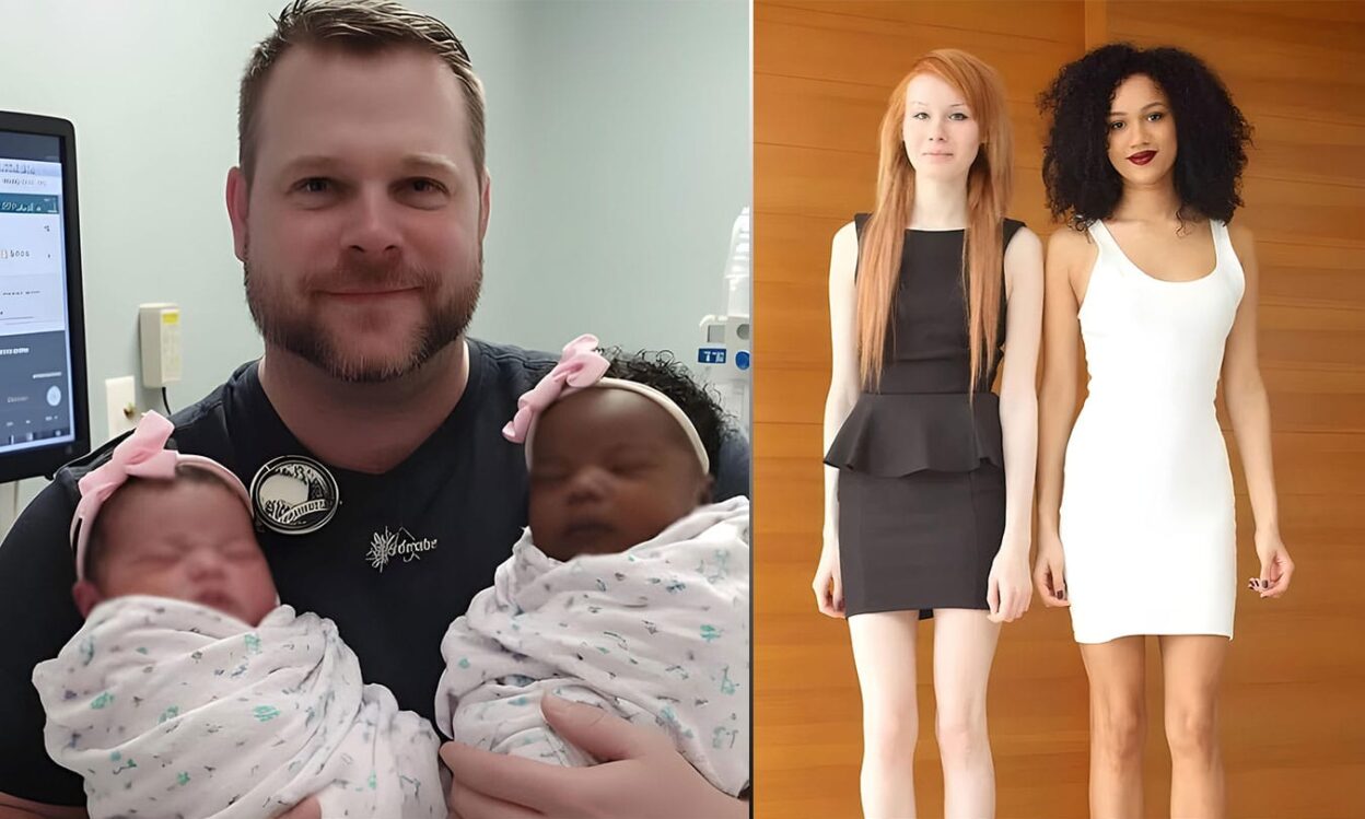 Woman Gives Birth to Twins, Black and White Girls