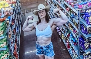 Gym Bod Woman Takes Down 3 Shoplifters Boldly