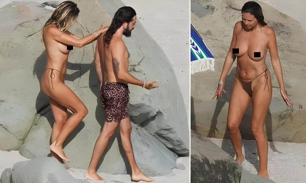 Heidi Klum, 51, Goes Topless on the Beach