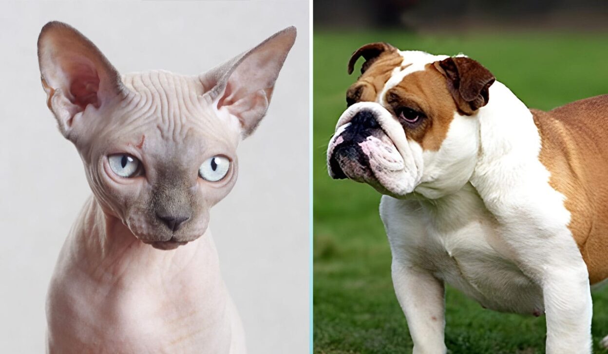 Bully Cats – An Unearthly Cross between Sphynx Cat and Bull Dog