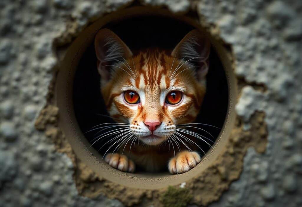 Mysterious Cat: She Found a Secret in the Walls